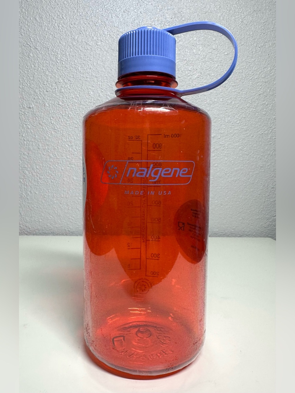 NWT Nalgene Sustain 32 oz. Narrow Mouth Water Bottle Marmalade Orange